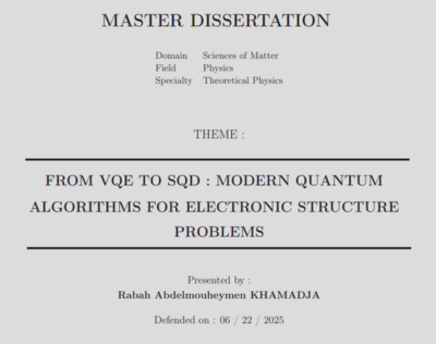 First page of Mouheymen&rsquo;s Dissertation